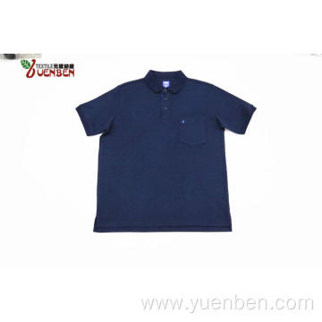 65%Poly 35%Cotton Solid Jacquard Short Sleeve